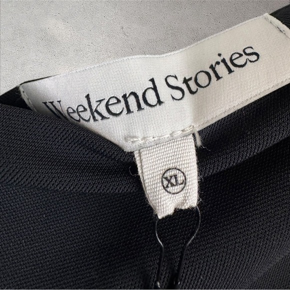 Weekend‎ Stories Revolve Serilda Long Sleeve Black Midi Dress Sz XL NWT - Picture 3 of 6